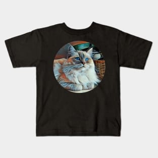 Agreeable floppy cat Kids T-Shirt